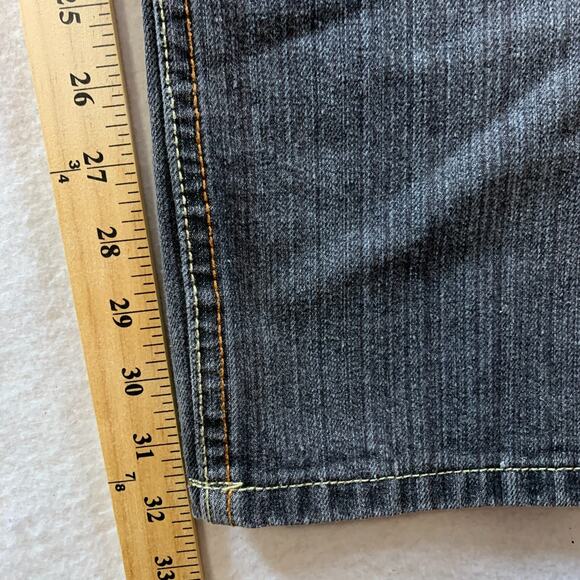 Vintage Y2K Ablanche Mens Jeans 44x34 Dark Wash Gray Baggy Street Workwear - Picture 10 of 16